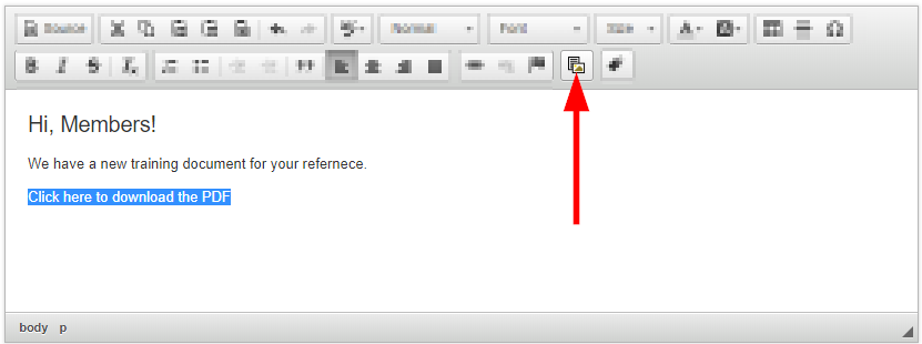 Image where we have highlighted text that says, 'Click here to download the PDF', with an arrow indicating the Upload File button.